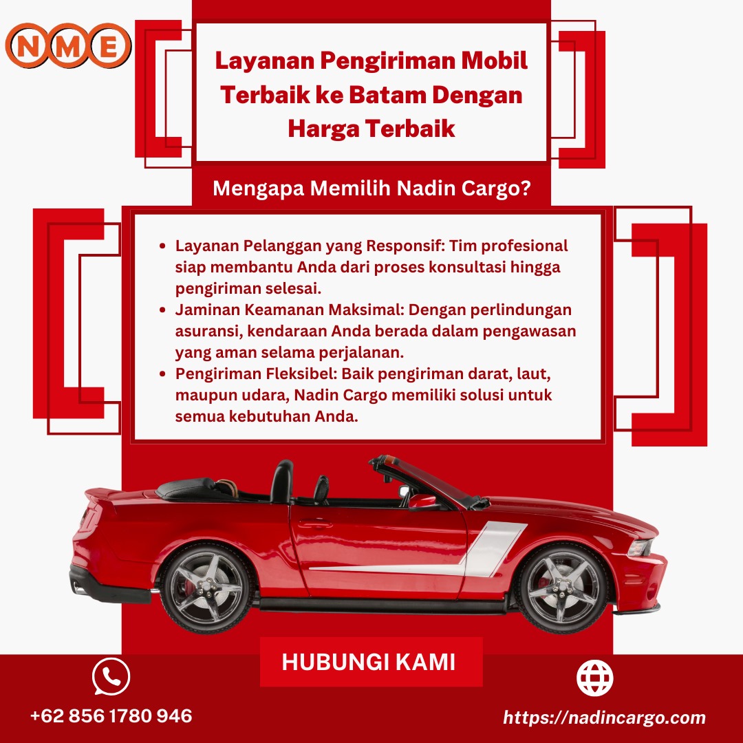 Ekspedisi Pengiriman Mobil Batam ke Seluruh Indonesia