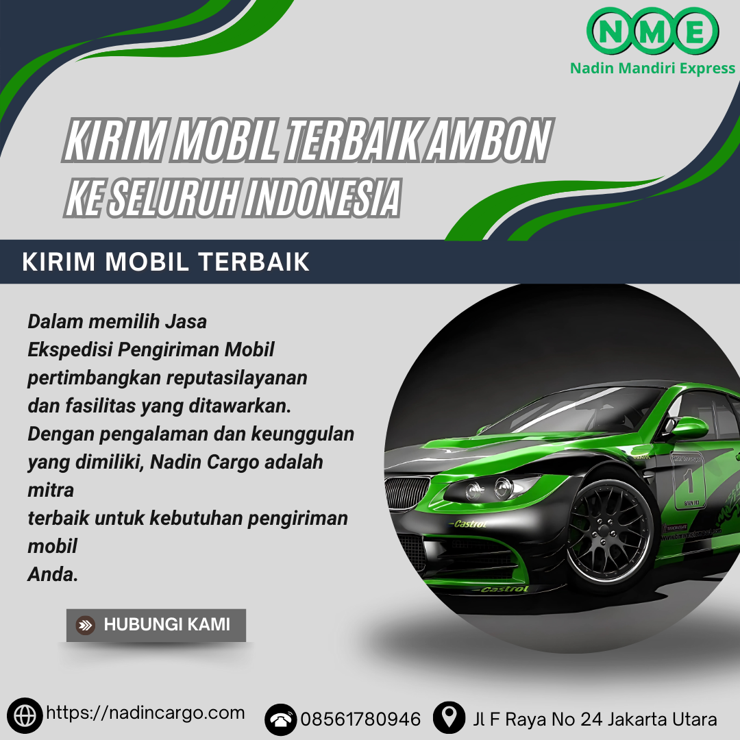 Pengiriman Mobil Terbaik Ambon ke Seluruh Indonesia